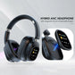 Siindoo JH-ANC930Plus Wireless Headphones – Hybrid ANC, Touch Control, LED Screen