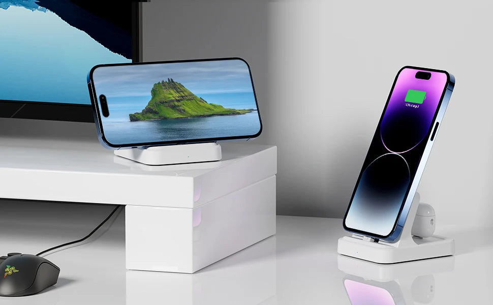 2-in-1 Charging Station – Dock for iPhone 11–14 & AirPods 1–3/Pro