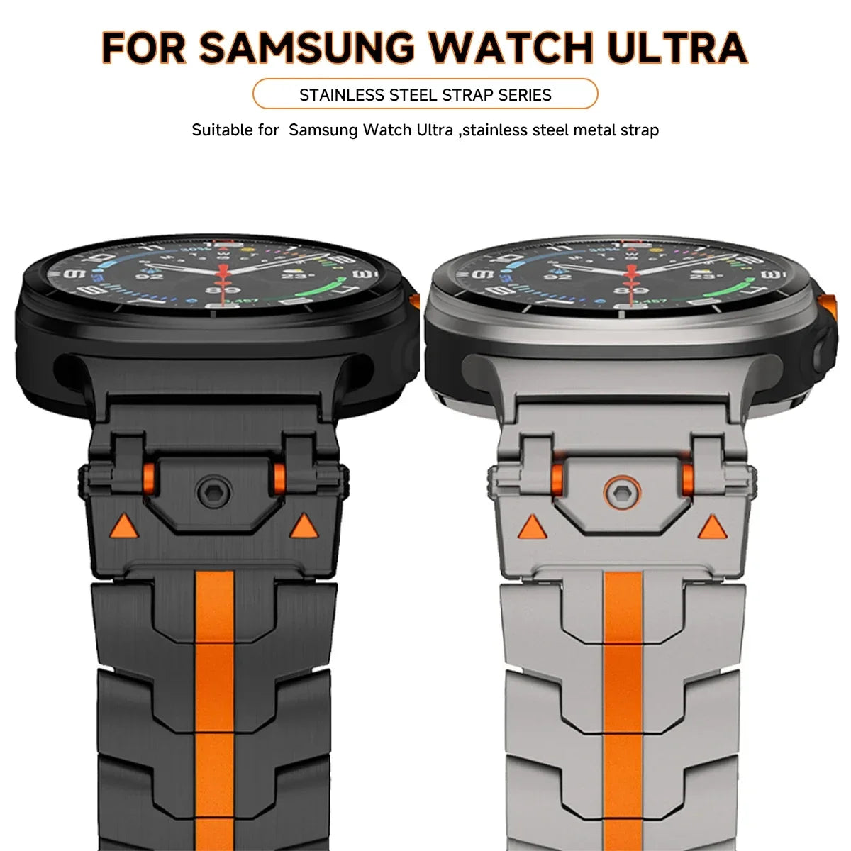 Stainless Steel Strap for Samsung Galaxy Watch 7 Ultra – Luxury Metal Band