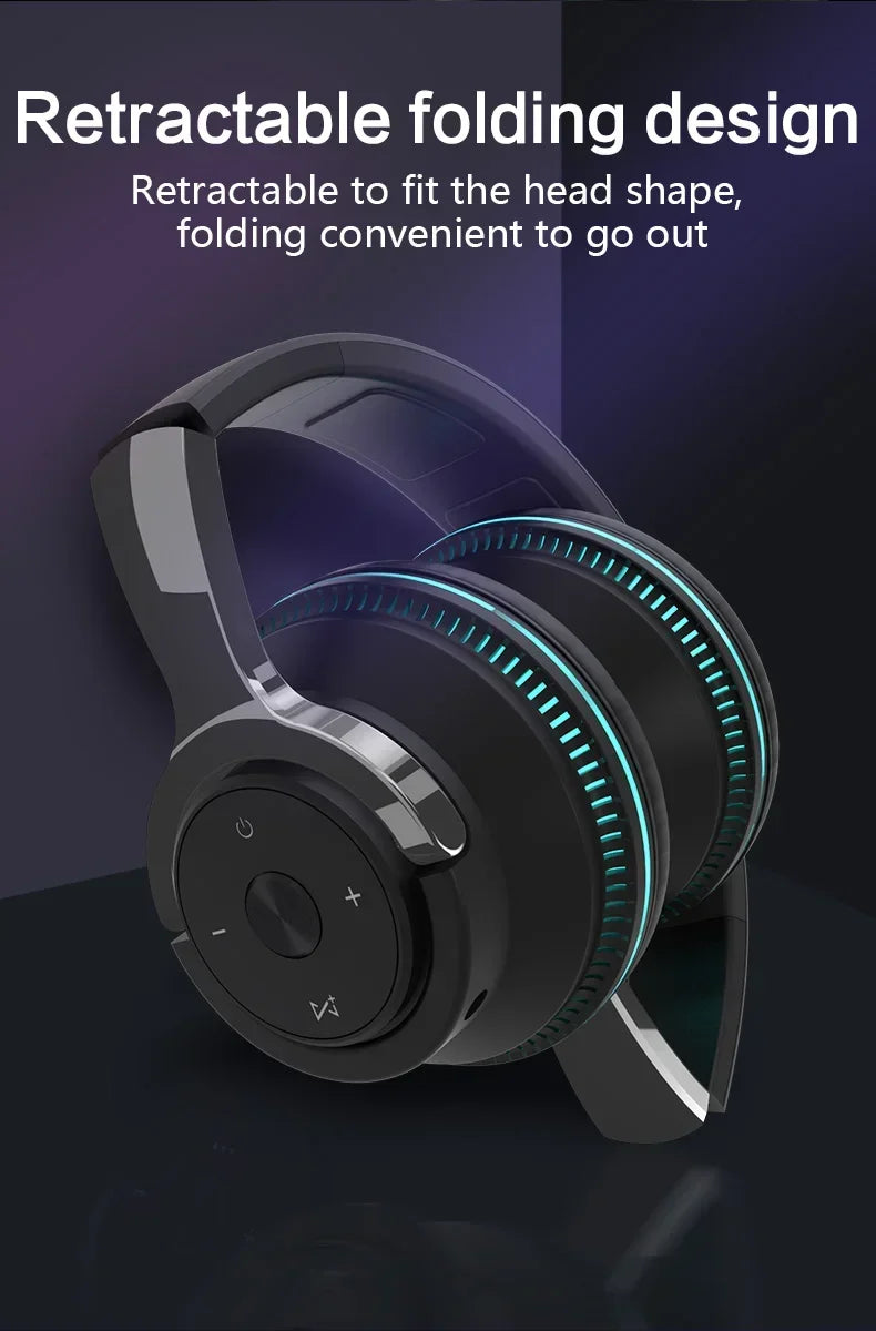Wireless Bluetooth 5.3 Headphones – Hi-Res Audio, Dual Mode with Mic & AUX
