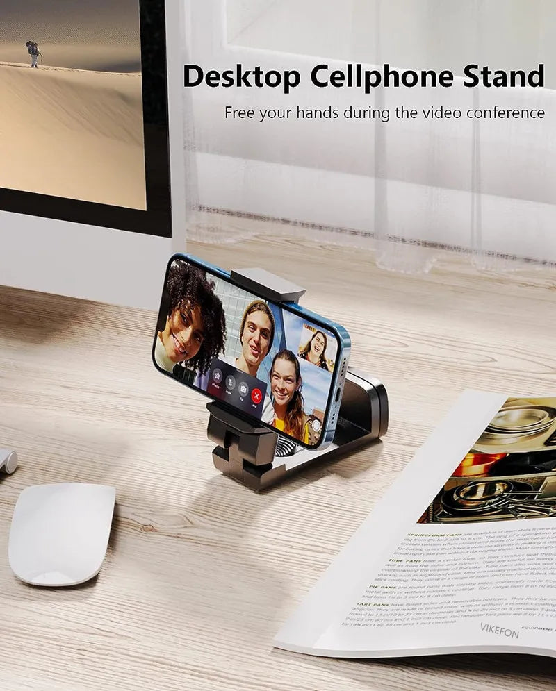 Airplane Phone Holder – Portable Foldable Travel Stand, Adjustable & Rotatable