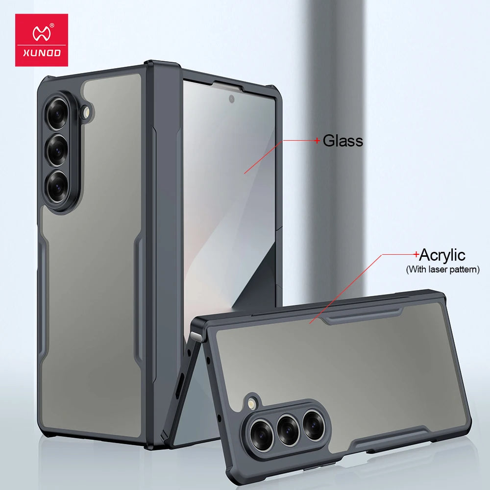 Xundd Foldable Shockproof Case – Samsung Galaxy Z Fold 3–7 (Glass+PC+TPU)