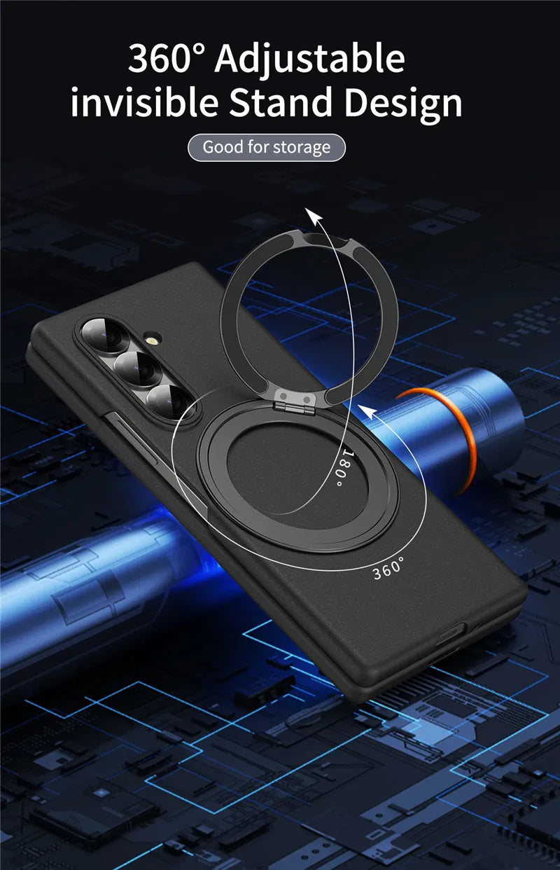 Magnetic Ring Case – Samsung Galaxy Z Fold 7, MagSafe & Wireless Charging