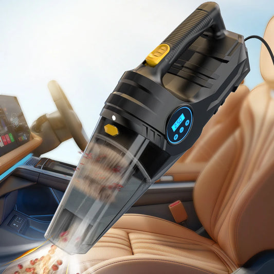 Car Tire Inflator & Vacuum Cleaner – Dual-Use 12V Portable Air Pump