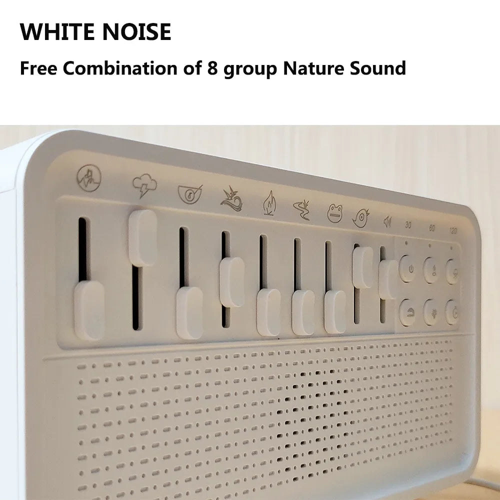 4-in-1 HIFI Bluetooth Speaker – White Noise, Night Light, Humidifier & Sleep Aid