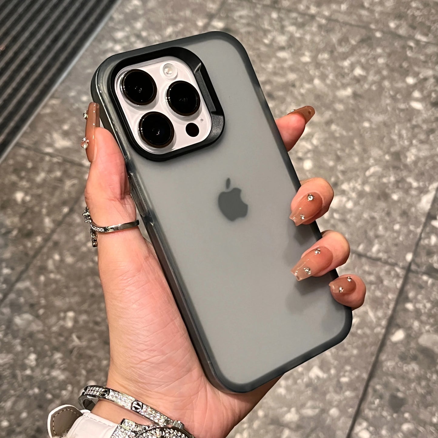 Luxury Transparent Matte Case – Bumper Cover for iPhone 11–16 Pro/Max