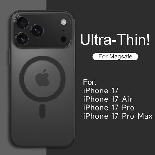 Luxury Matte iPhone Case – MagSafe & Wireless Charging (iPhone 11–17)