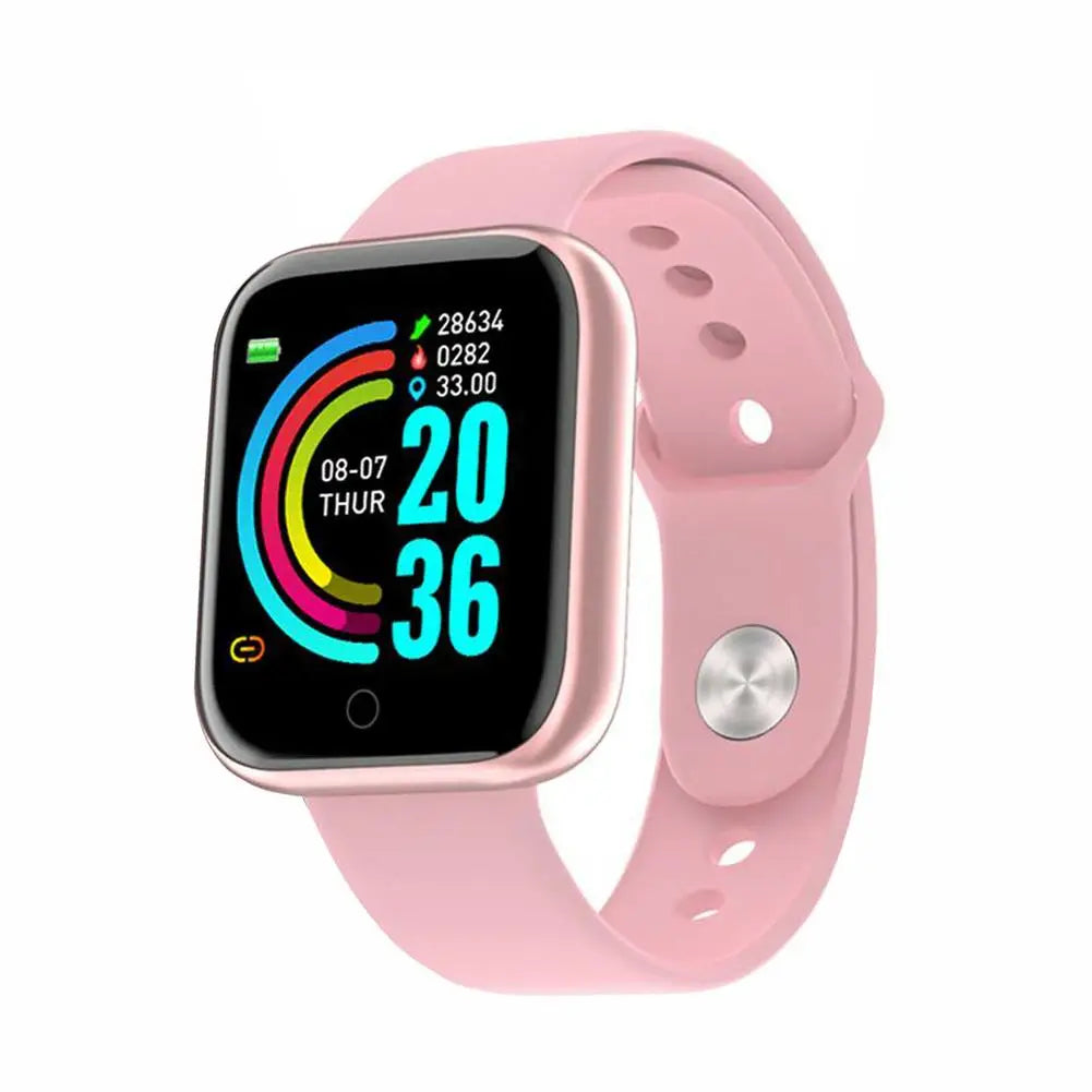 D20 Y68 Smartwatch – Fitness Tracker, Sports, IP67 Waterproof, Android Compatible