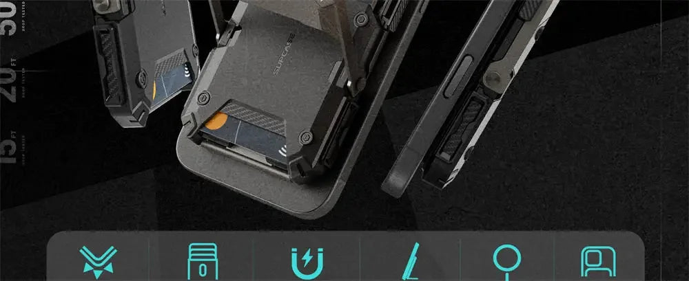 SUPCASE Magnetic Tripod Phone Stand – Credit Card Holder, MagSafe Compatible