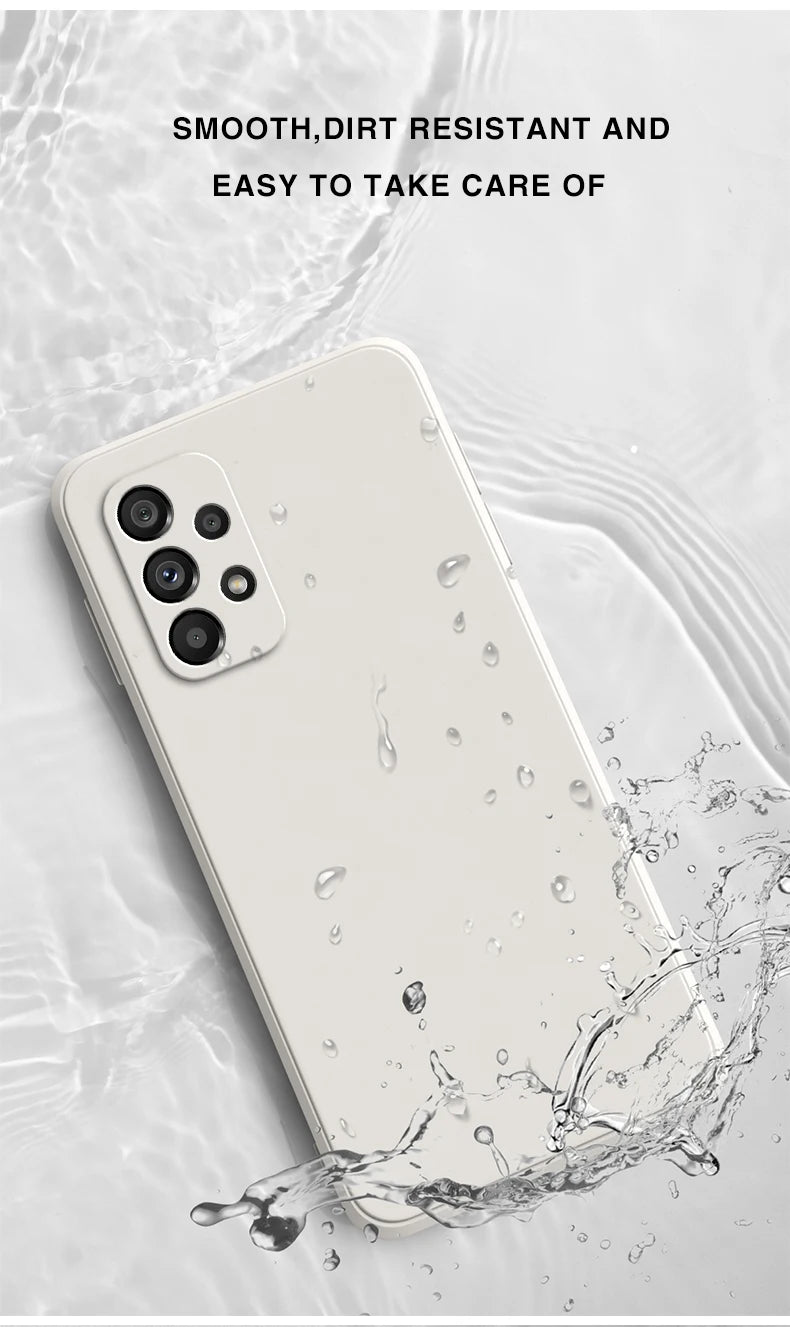 Original Silicone Case – Samsung A13–A73 Series, Camera Protection