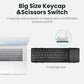 Folding Bluetooth Keyboard with Touchpad – Wireless, 3-Device Support, PU Leather