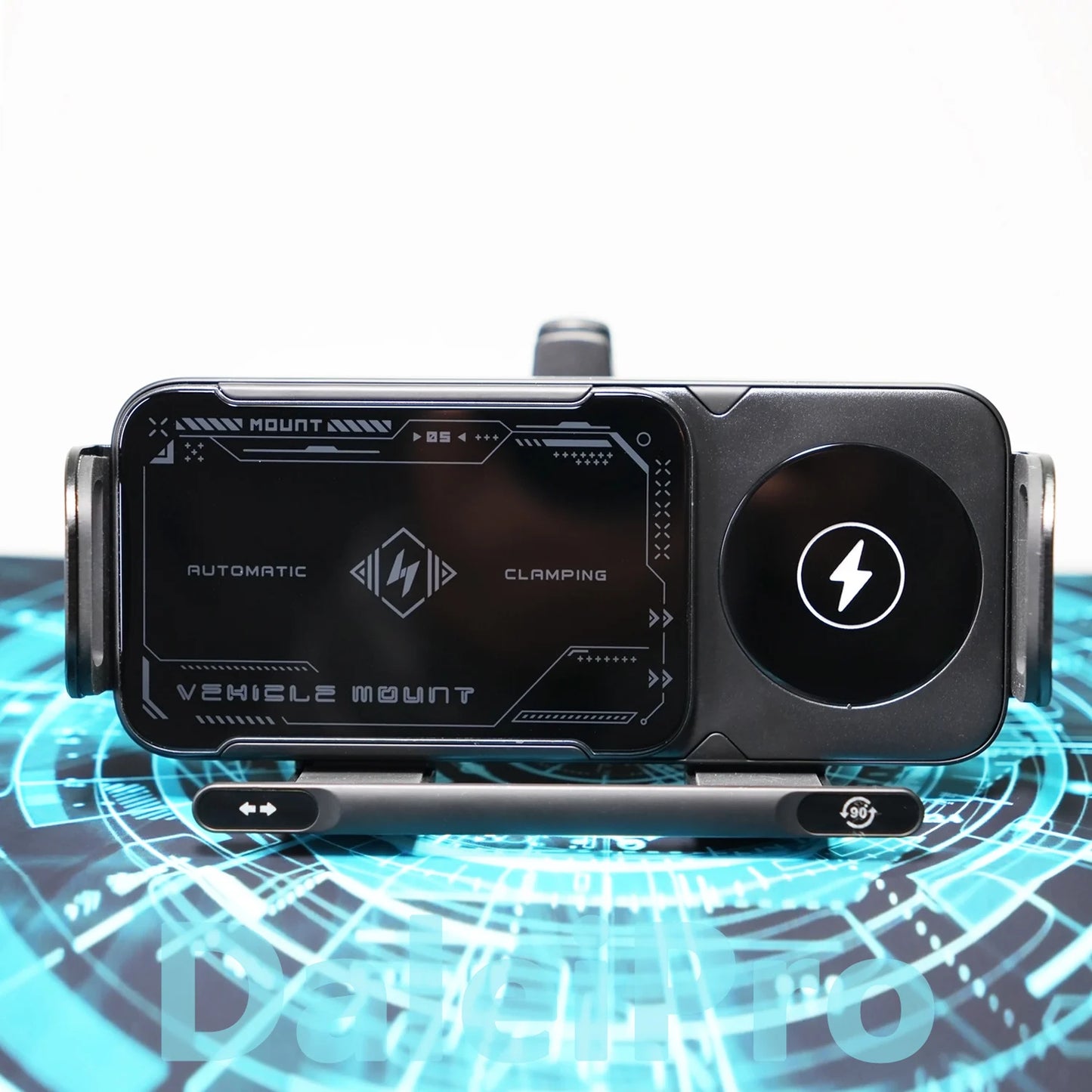 Universal Car Phone Holder & Wireless Charger – MagSafe, Auto-Rotation