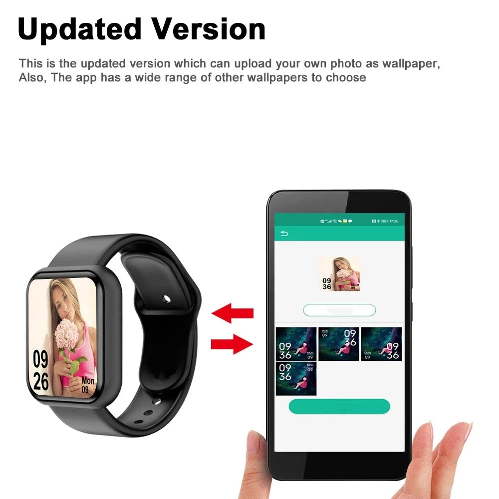 Smart Watch for Men & Women – Bluetooth, Music, Fitness & Health Monitor