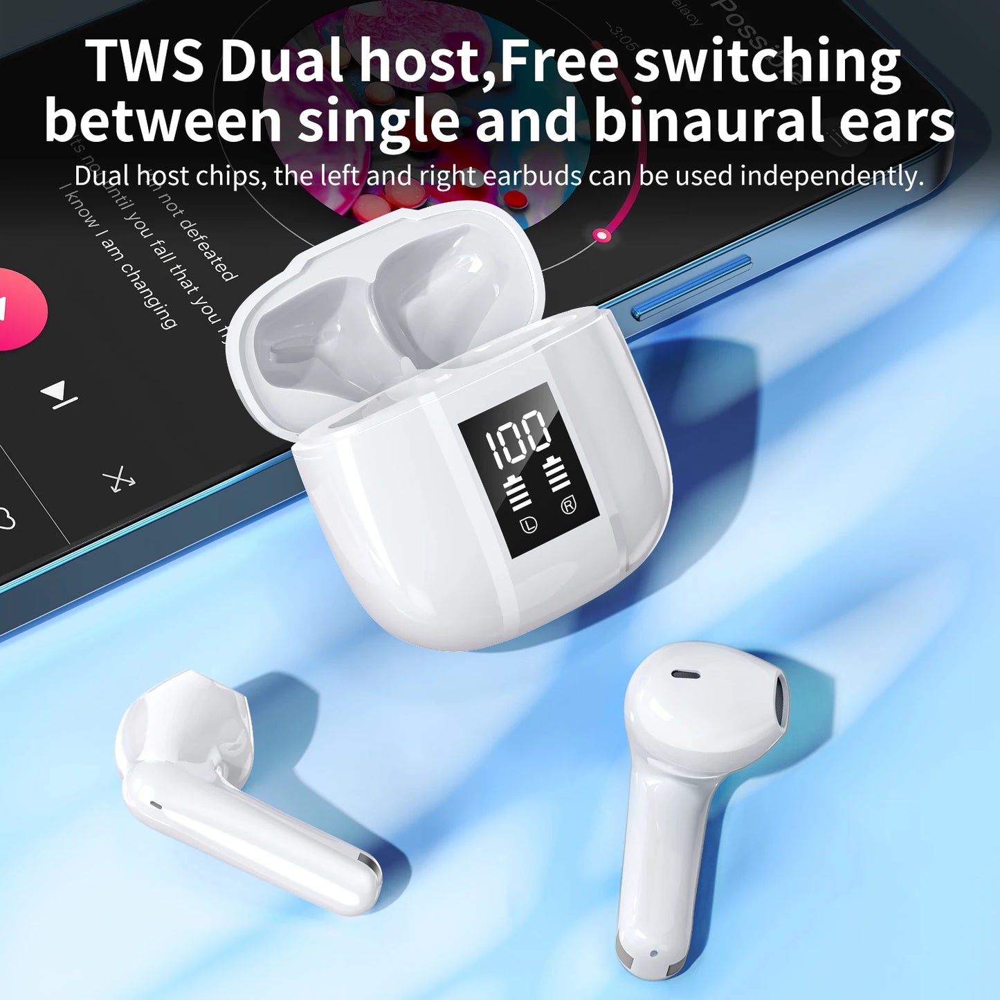 BLAST! I50 ENC Earphones – Type-C, Bluetooth 5.3, Noise Cancelling, LED Display