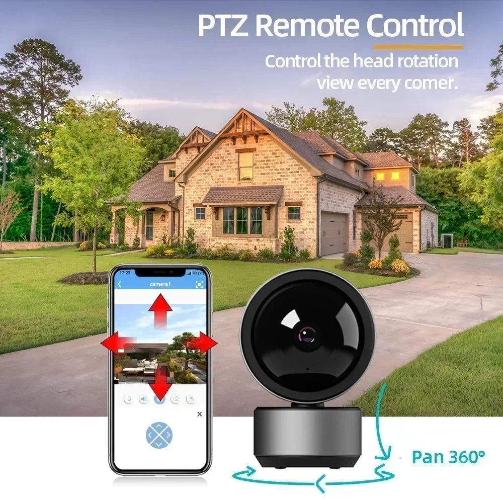 Tuya 5MP WiFi Camera – HD Night Vision, Auto Tracking & 2-Way Audio