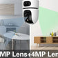 Dual Lens 4K 8MP WiFi PTZ Camera – 10X Zoom, Auto Tracking, Indoor Security
