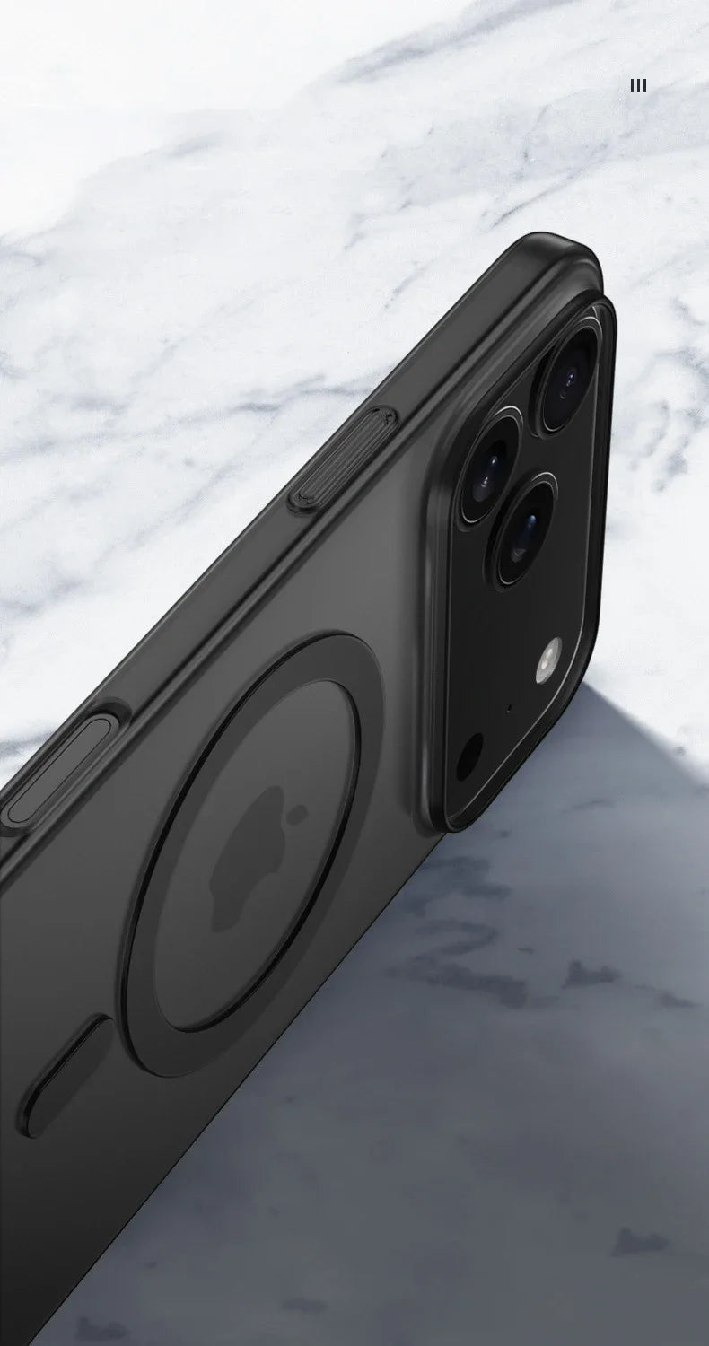 Luxury Matte iPhone Case – MagSafe & Wireless Charging (iPhone 11–17)