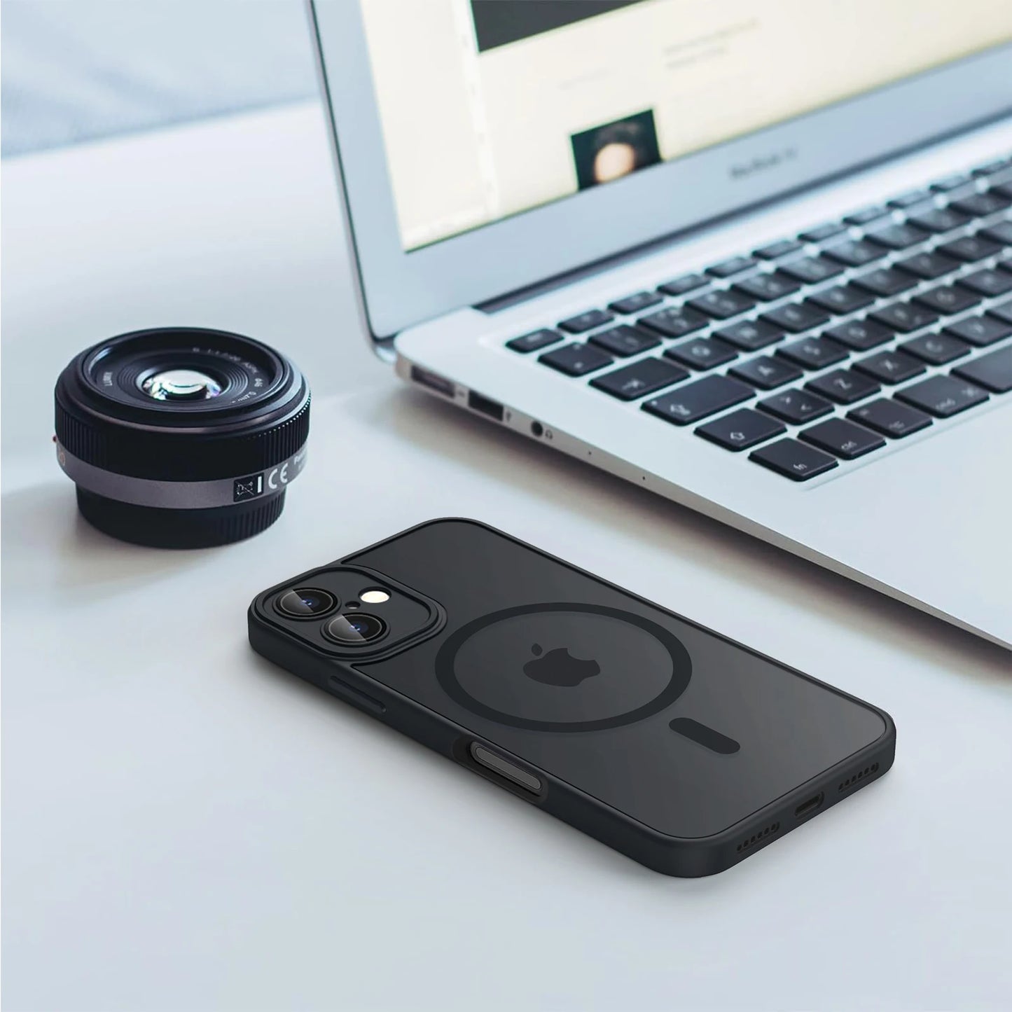 Luxury Magnetic Matte Armor Case – Shockproof, Magsafe iPhone 11–16