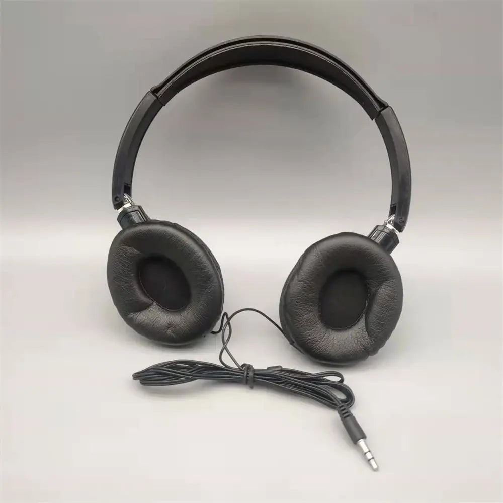 Wired Over-Ear Headphones – HiFi Bass, Stereo Music, Adjustable for PC & Mobile