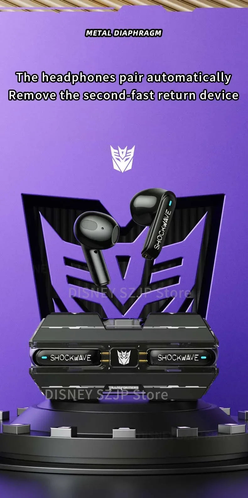 Transformers TF-T01 Bluetooth Earphones – HIFI Sound, Gaming & Low Latency