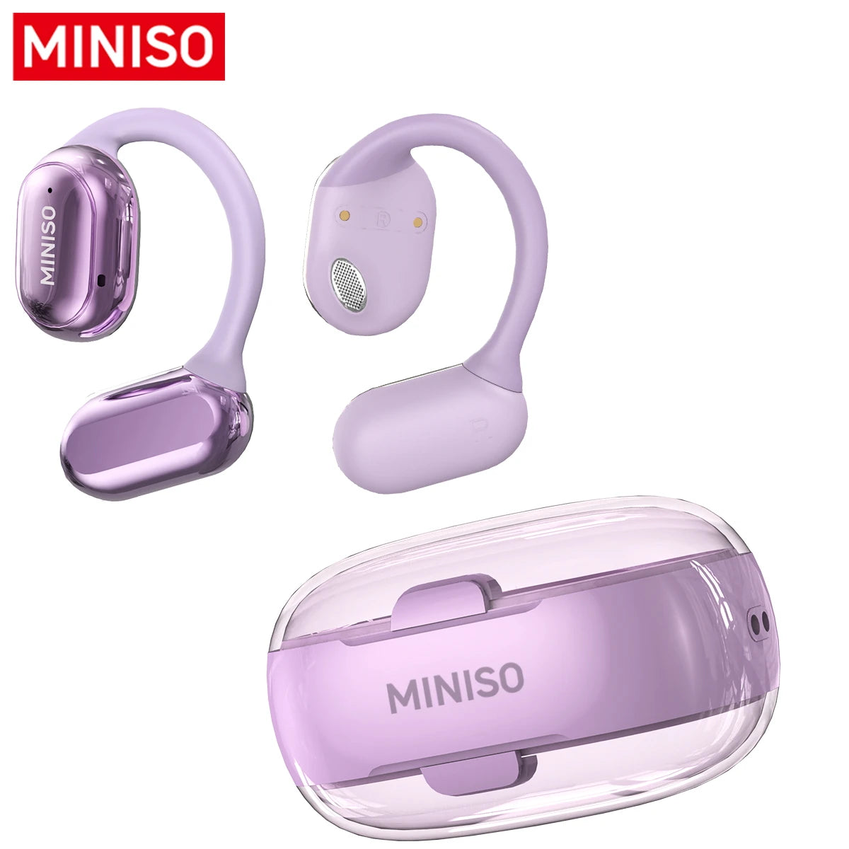 MINISO X39 Wireless Open-Ear Earbuds – Bluetooth 5.4, HiFi Sound, IPX5
