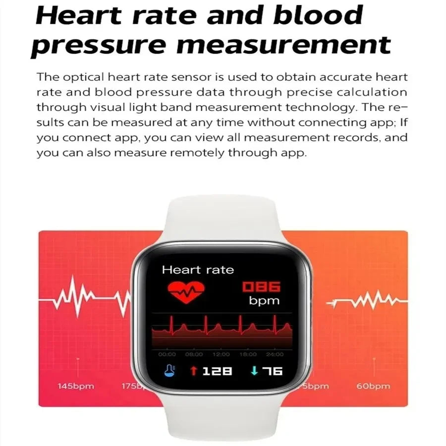 2025 Smartwatch – 1.73'' Screen, Bluetooth Call, Blood Oxygen & Pressure Monitor