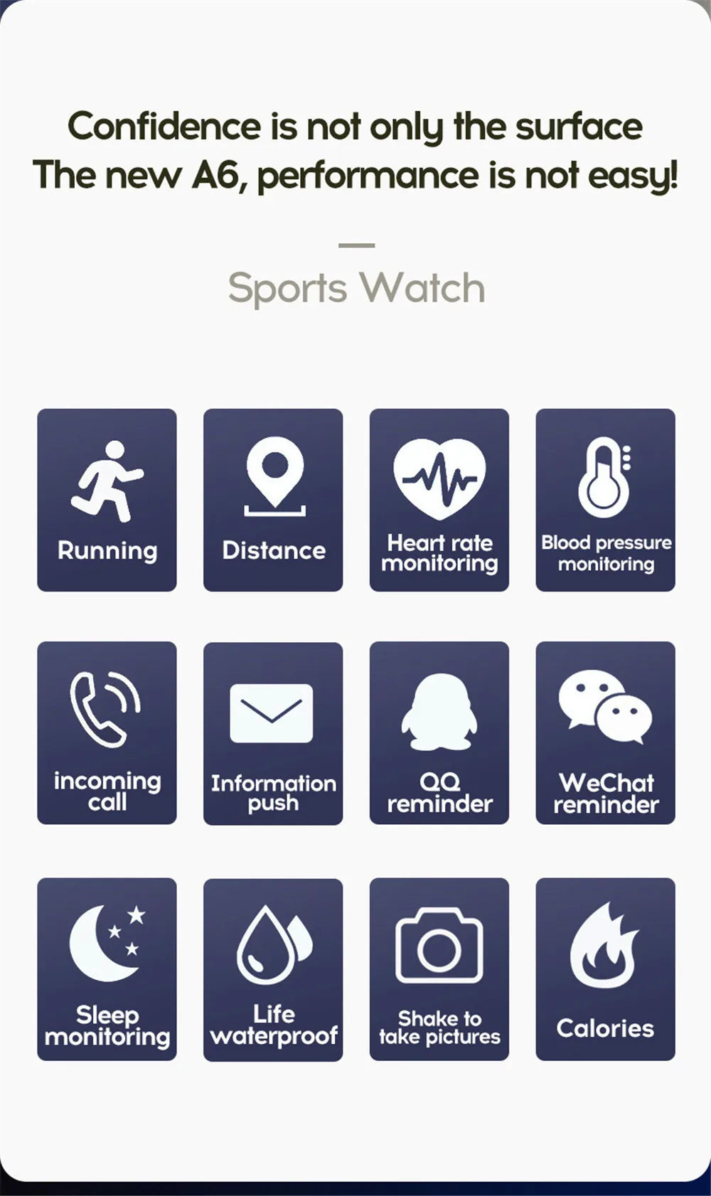 116 Smart Fitness Bracelet – Sport Watch, Music & Message Control, Bluetooth