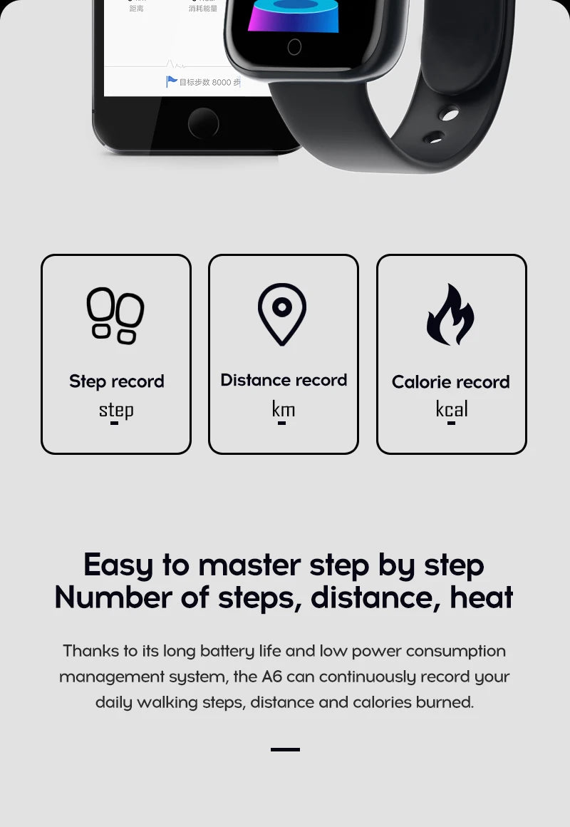 Smart Watch for Men & Women – Bluetooth, Music, Fitness & Sleep Monitor