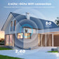 20MP Outdoor WiFi Camera – 4 Lens, 10X Zoom, Auto Tracking