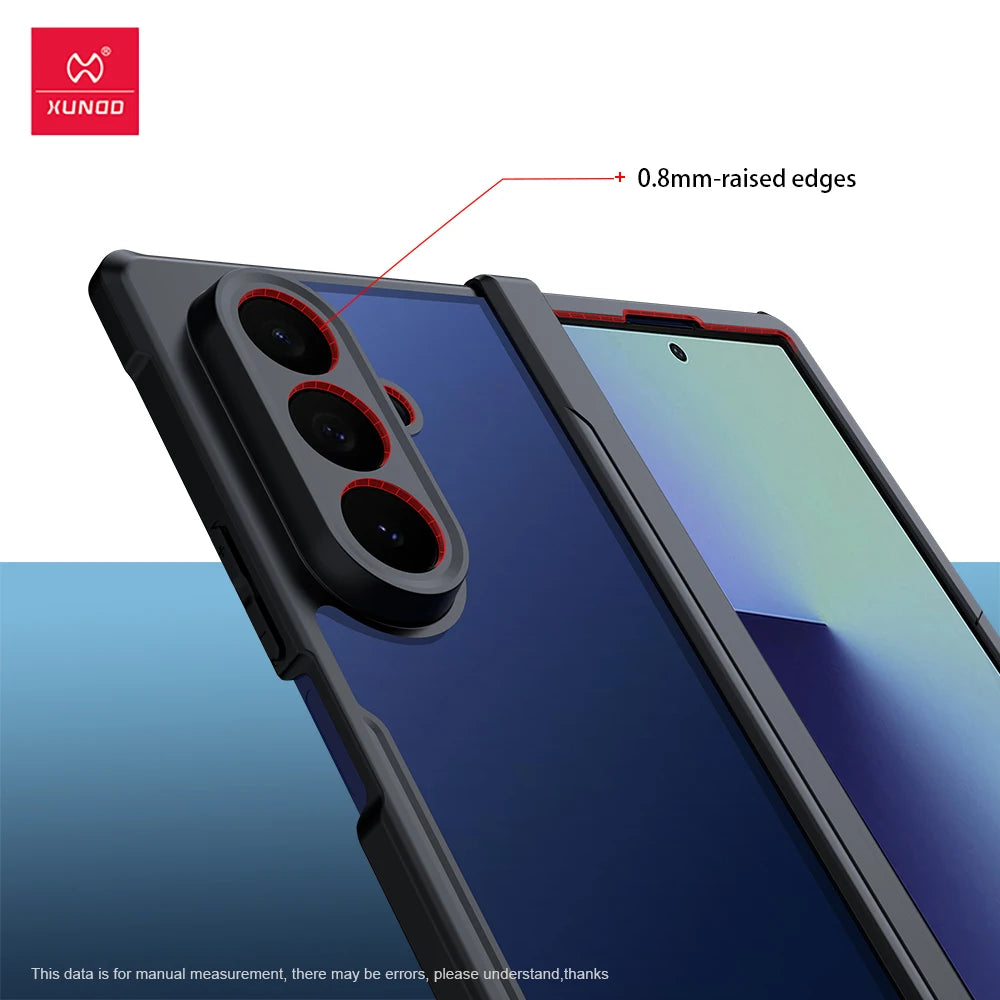 Xundd Galaxy Z Fold 3–7 Case – Hinge Protection + Built-in Screen Protector