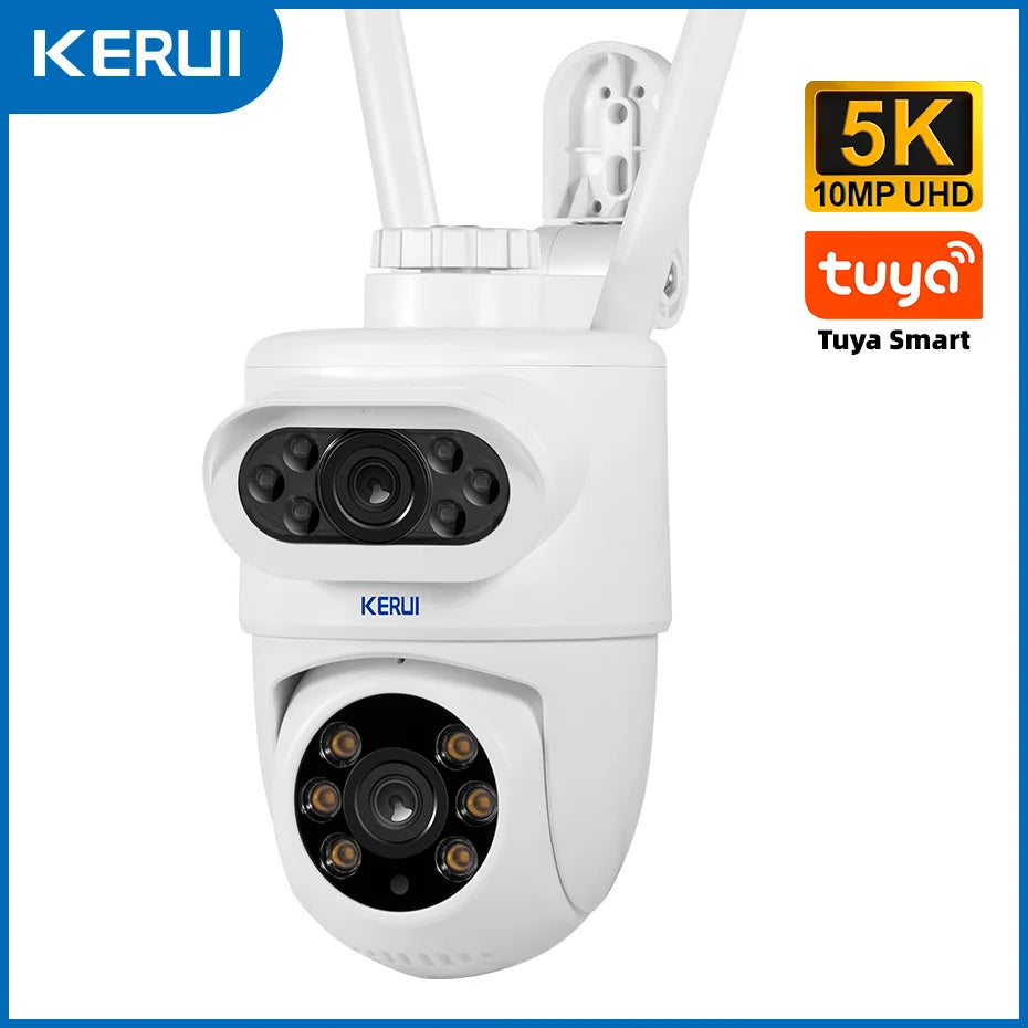 KERUI 5K 10MP Dual Lens WiFi Camera – Smart PTZ Outdoor Security