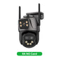 6K 9MP Outdoor WiFi Camera – Triple Lens, Dual Screen, PTZ Auto Tracking