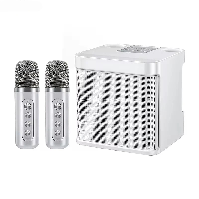 Portable Dual Mic Karaoke Machine – Bluetooth HIFI Speaker for Home & Party