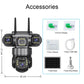 Solar 4G Outdoor Security Camera – 3 Lens, 10X Zoom, Night Vision