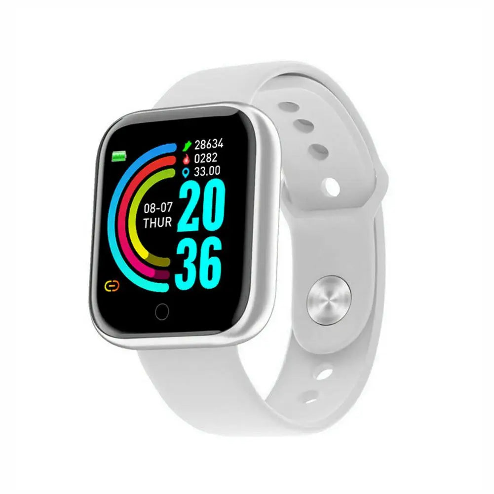 D20 Y68 Smartwatch – Fitness Tracker, Sports, IP67 Waterproof, Android Compatible