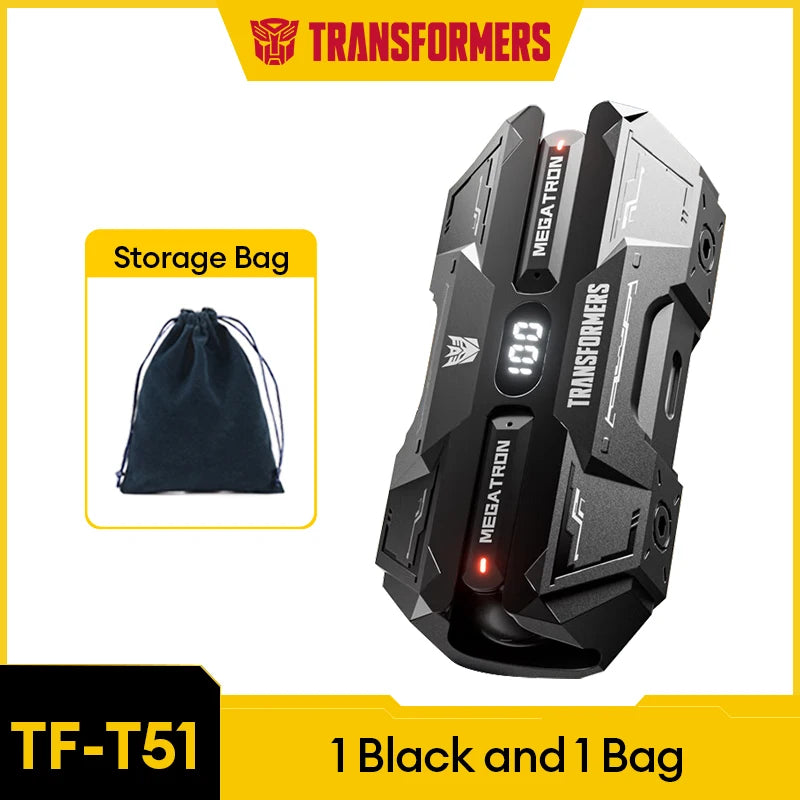 Choice Transformers TF-T51 Bluetooth 5.4 Gaming Headset – Wireless with LED & AI Translator