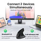 Vertical Ergonomic Mouse – Dual Mode 2.4G & Bluetooth, RGB, Silent 1600DPI