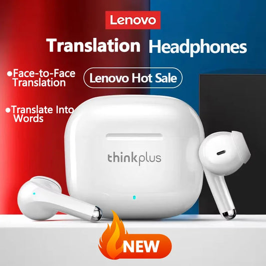 Lenovo LP40 Pro TWS Earbuds – Real-Time Translation, Bluetooth, AI, Travel