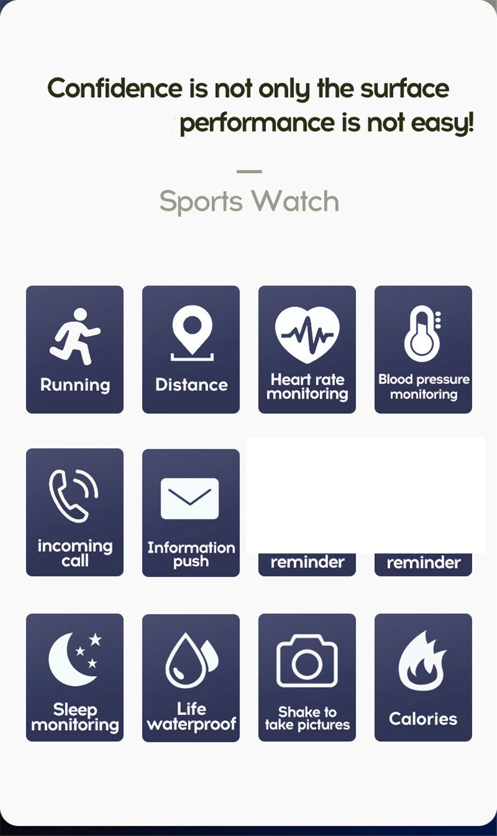 Smart Watch for Men & Women – Bluetooth, Music, Fitness & Health Monitor