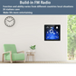 Mini Touchscreen 4×25W Bluetooth Wall Amplifier – Stereo PA System