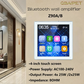 Mini Touch Screen Bluetooth Wall Amplifier – 4×25W Stereo PA System