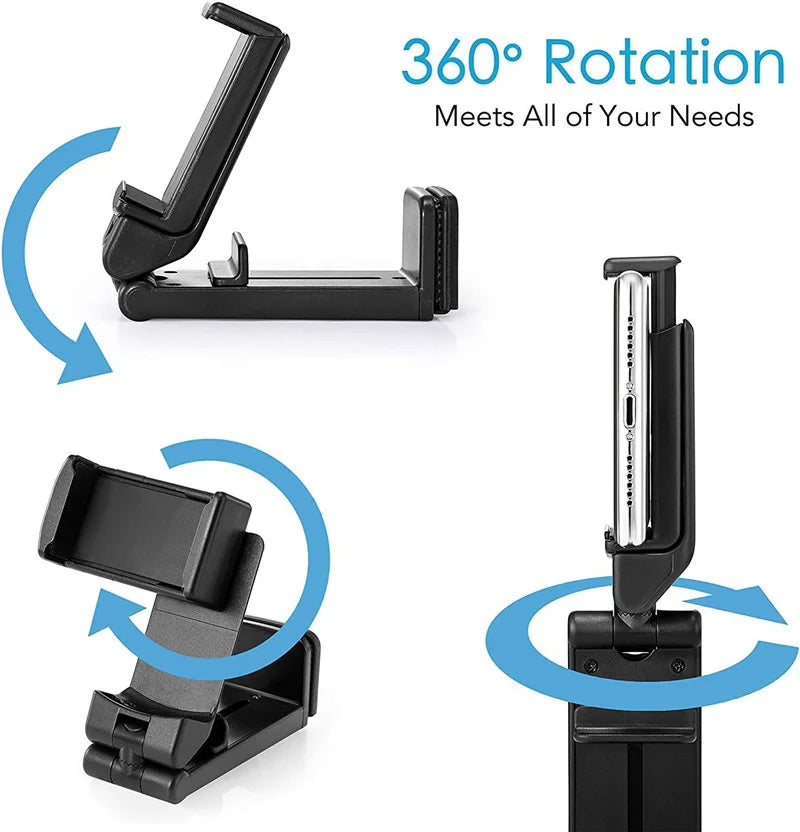 Airplane Phone Holder – Portable Foldable Travel Stand, Adjustable & Rotatable