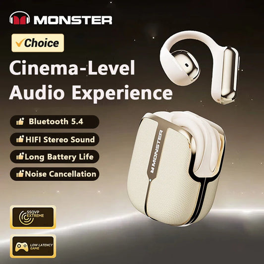 Monster XKO06 Earbuds – Wireless Bluetooth 5.4, Stereo, Noise Reduction, Sport