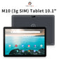 PRITOM 10'' Android Tablet – SIM Slot, 64GB, WiFi 3G Calls & GPS