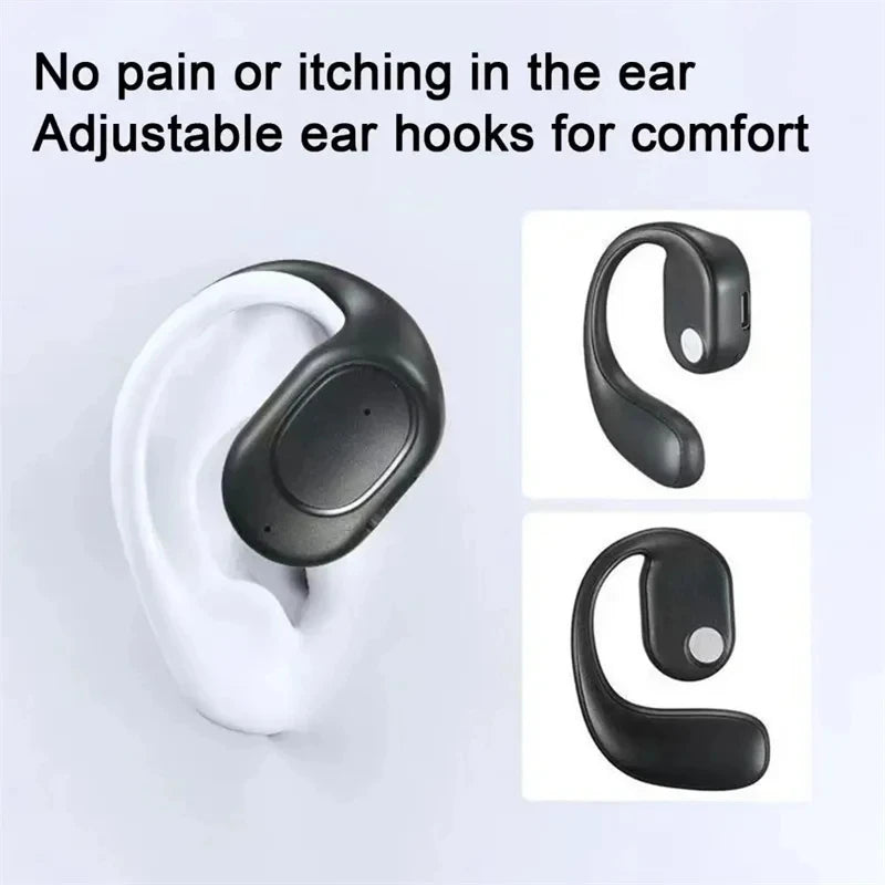 Wireless Bone Conduction Headphones – Bluetooth, Mic, Noise Cancelling