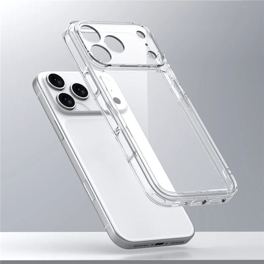 Clear Shockproof iPhone Case – Luxury Hybrid (iPhone 17/17 Pro/Pro Max/Air)