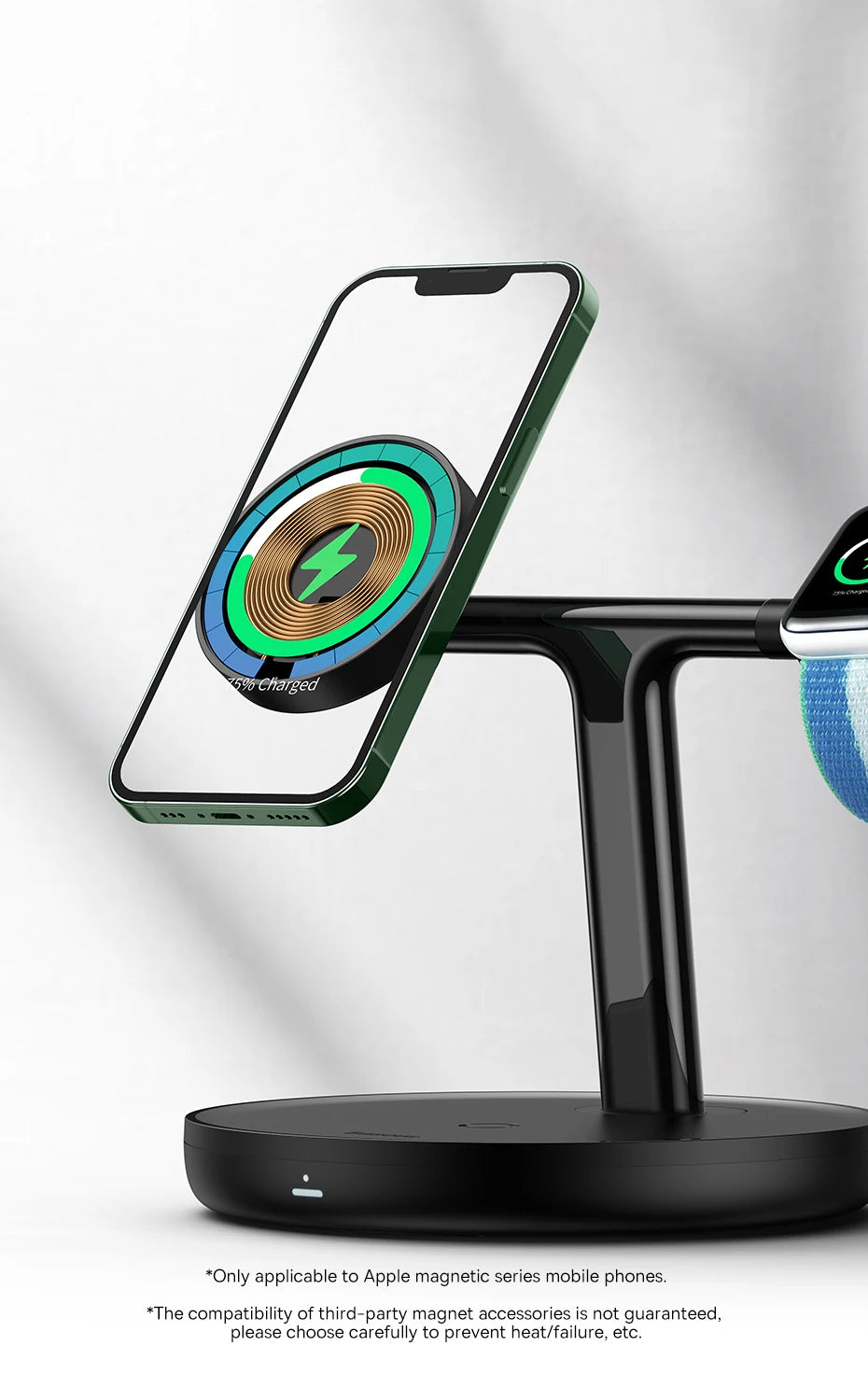 Baseus 3-in-1 20W Magnetic Wireless Charger – iPhone, AirPods & Apple Watch