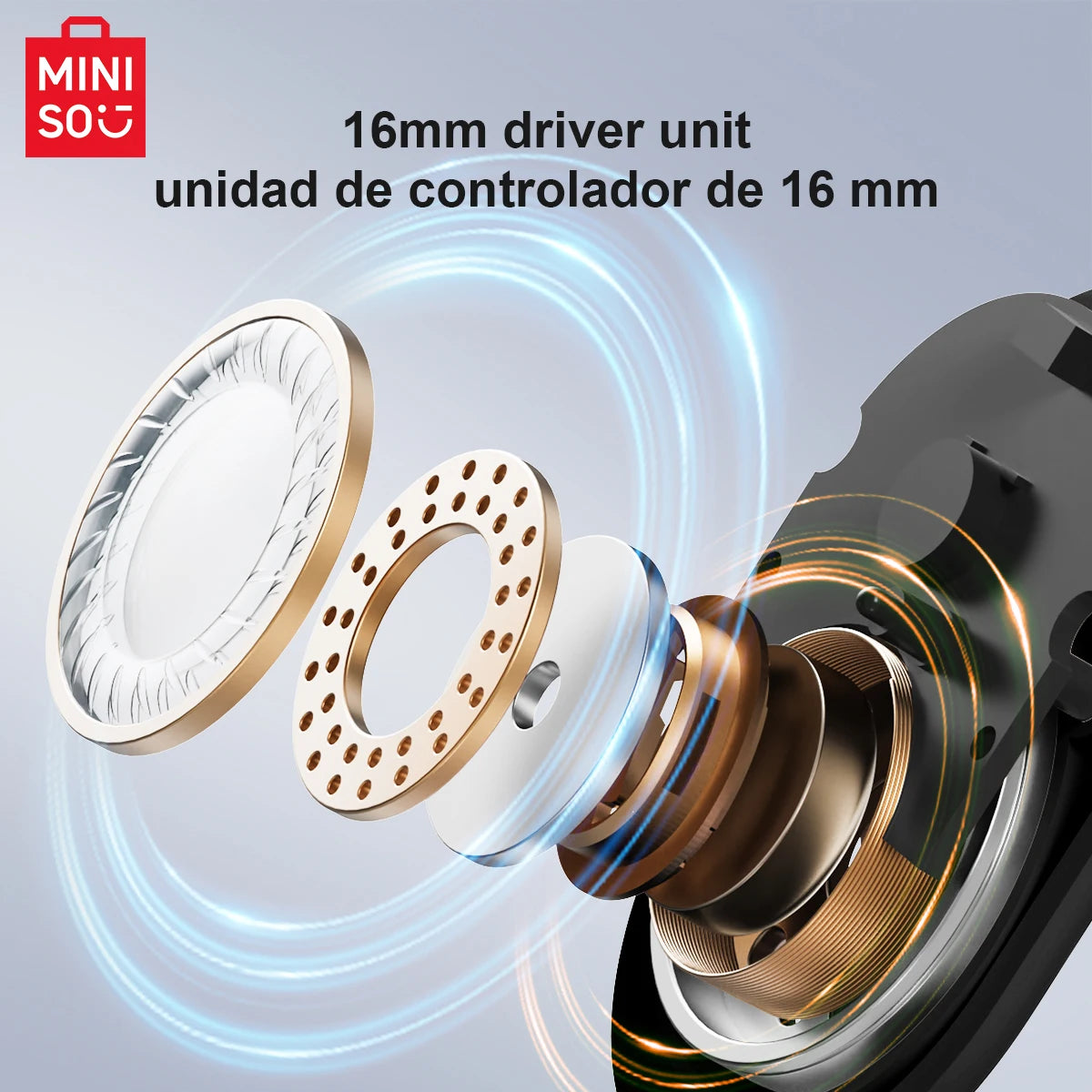 MINISO MS162 Translator Earphones – Face-to-Face Bluetooth Wireless Headset