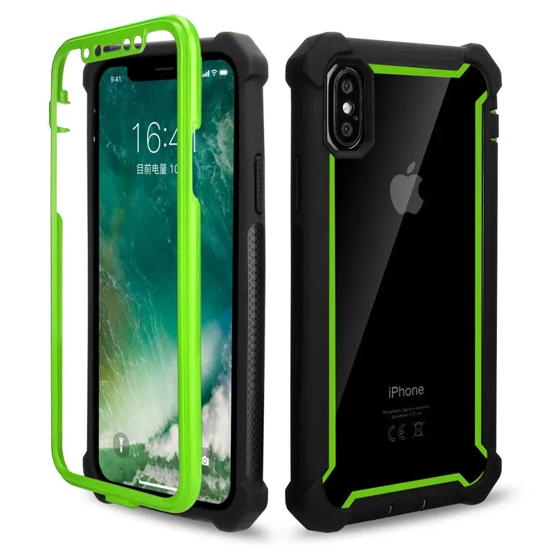 Shockproof Transparent TPU Phone Case – iPhone 6–12 Pro/Max