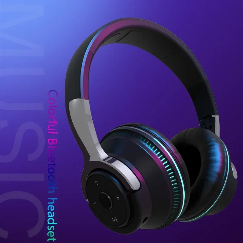 Wireless Bluetooth 5.3 Headphones – Hi-Res Audio, Dual Mode with Mic & AUX